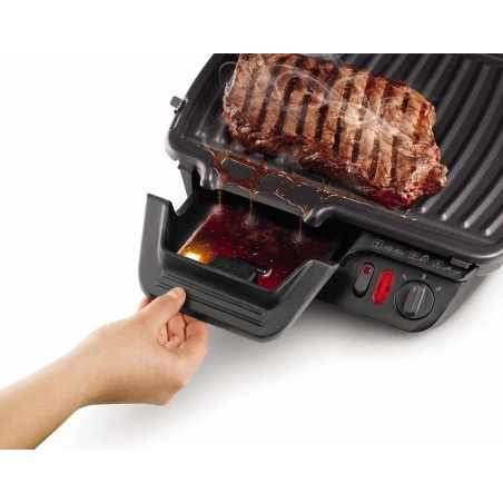 Tefal Ultra Compact Classic Grill - Sleek Black/Titanium Design for Perfect Grilling Every Time!